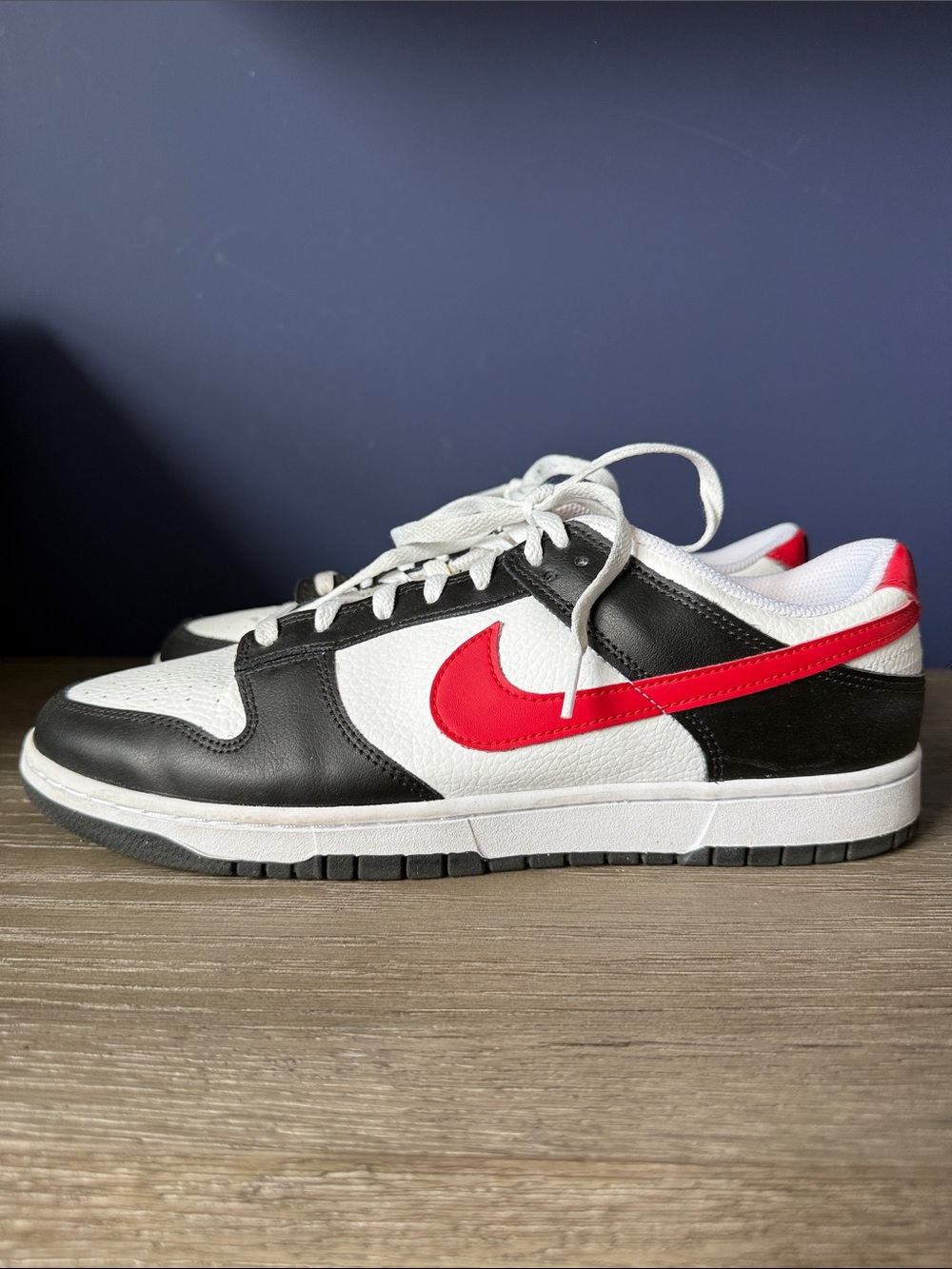 Nike Dunk Low Retro red swoosh Panda 
Men’s size 12